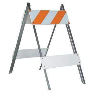 Jackson Safety 17619 Type 1 Wood/Steel Engineer Grade Barricade, 24" Length x 6" Width x 8" Height Science Lab Safety Supplies