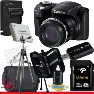Canon PowerShot SX500 IS Digital Camera 32GB Package 6 : Digital Camera Accessory Kits : Camera & Photo