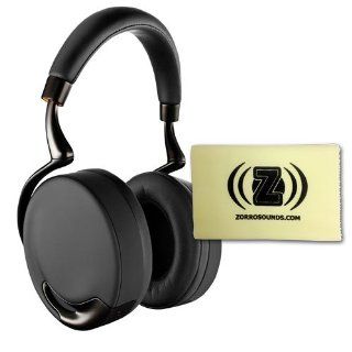 Parrot PF560103 Touch Activated Bluetooth Headphones (Black Gold) Bundle with Custom Designed Zorro Sounds Cleaning Cloth: Electronics