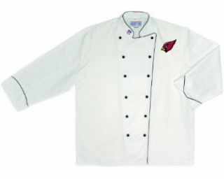 NFL Arizona Cardinals Premium Chef Coat (Medium)  Sports Fan Aprons  Clothing