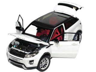 Range Rover Evoque White With Black Roof 1/18 by Welly 11003: Toys & Games