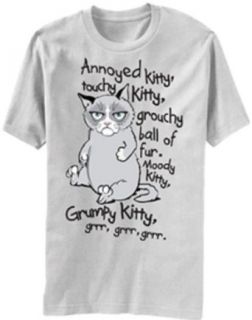 Grumpy Cat Grr Grr Grr Soft Kitty Mens T shirt: Clothing