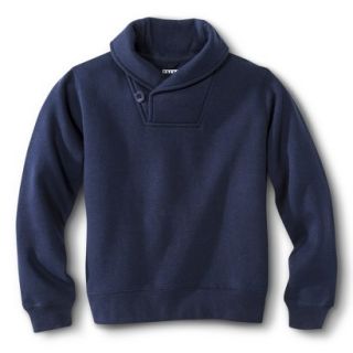 French Toast Boys School Uniform Shawl Collar Pullover Sweater   Navy 8