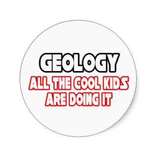 GeologyCool Kids Round Sticker