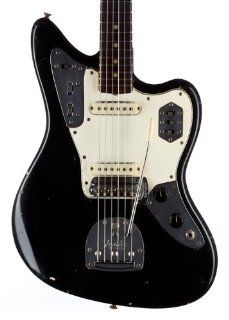 1965 Fender Jaguar, Black: Musical Instruments