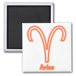 Aries Neon Refrigerator Magnet