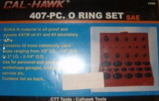 407 piece Rubber O ring Assortment Kit: Automotive