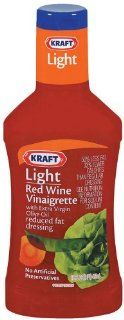 Kraft Light Red Wine Vinaigrette with Vegetable Oil Reduced Fat Dressing, 16 Ounce Plastic Bottles (Pack of 6) : Grocery & Gourmet Food