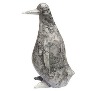 marble penguin hand crafted by marbletree
