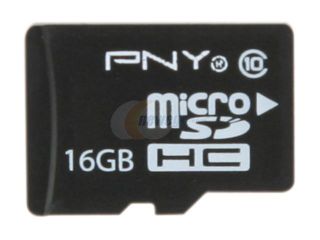 PNY 16GB microSDHC Flash Card for Tablet PCs Model P SDU16G10TEFM1