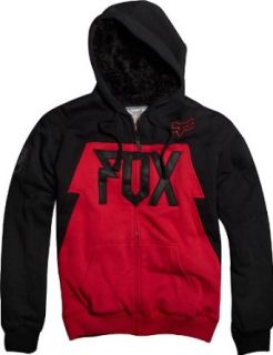 Fox Racing Men's Bolt Sasquatch Sherpa Hoodie Sweatshirt Red Black Small : Fashion Hoodies : Clothing