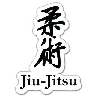 Jiu Jitsu car bumper sticker 3" x 6": Automotive