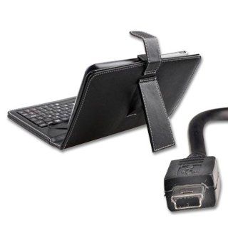 DIAOTEC (TM) Synthetic Leather Keyboard Case with mini USB plug for 7 inch Tablet Computers: Computers & Accessories