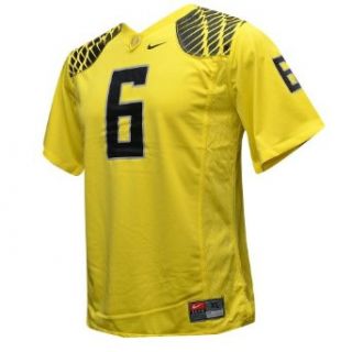 Oregon Ducks #6 Yellow Youth Replica Football Jersey (S (8/10)): Clothing