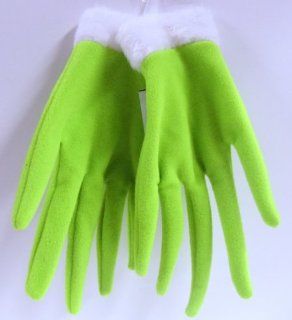 Dr. Seuss The Grinch Who Stole Christmas Universal One Size Fits All Dress Up Costume Cosplay Grinch Hand Glove Set: Toys & Games