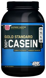 Optimum Nutrition   100% Casein Gold Standard Raspberry Smoothie   2 lbs.