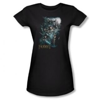 The Hobbit Lord Of The Rings Epic Adventure Movie Juniors Babydoll T Shirt Tee: Movie And Tv Fan T Shirts: Clothing