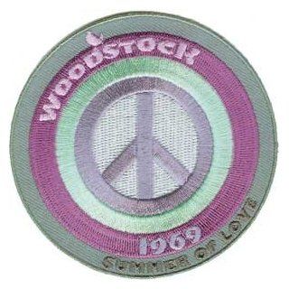 The Woodstock Music Festival   Peace 1969 Summer of Love Logo Patch Clothing
