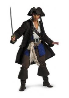 Captain Jack Sparrow Costume   Prestige Adult Costume: Clothing