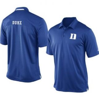 NIKE Men's Duke Blue Devils Dri FIT Coaches Polo   Size: Medium, Royal: Clothing