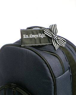 mrs always right luggage tag by globee