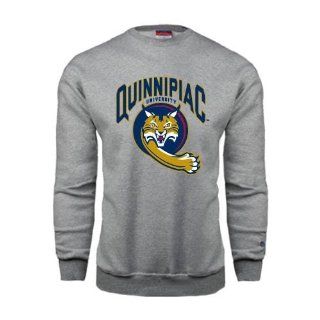 Quinnipiac Champion Grey Fleece Crew 'Quinnipiac University' : Sports Fan Sweatshirts : Sports & Outdoors