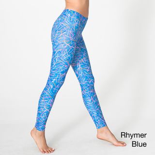 American Apparel American Apparel Womens Printed Nylon Legging Blue Size XS (2 : 3)