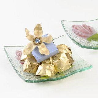 "Spring Gem" Gourmet Chocolates on a Handpainted Glass Plate  a Great Gift for Her  Grocery & Gourmet Food