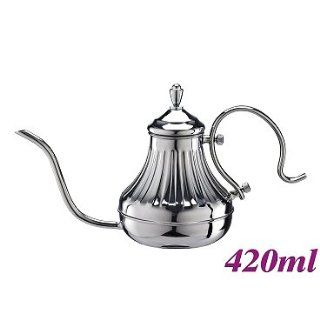 Cafe de Tiamo 420ml Stainless Steel Pour Over coffee Pot (HA8570): Kitchen & Dining