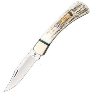 Buck WBC Turkey Feather Folding Hunter Hunting Knife : Hunting Folding Knives : Sports & Outdoors