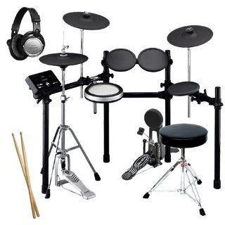 Yamaha DTX532K Electronic Drum Set BUNDLE w/ Bass Drum Pedal & Throne: Musical Instruments