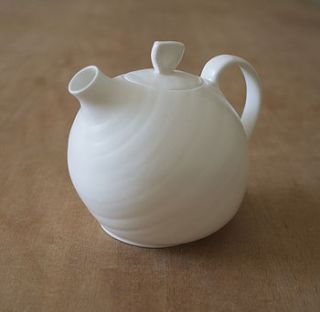 bone china organic teapot by linda bloomfield