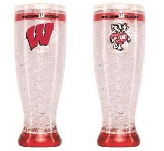 Wisconsin Badgers Flared Pilsner : Beer Glasses : Sports & Outdoors