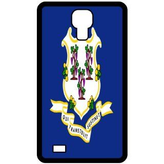 Connecticut CT State Flag Black Samsung Galaxy S4 i9500 Cell Phone Case   Cover: Cell Phones & Accessories