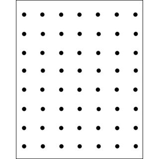 DPI White Hardboard Pegboard (Common 48 in x 96 in; Actual 47.75 in x 95.75 in)