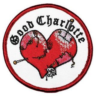 Good Charlotte Stitched Heart Logo Rock Roll Music Band Embroidered Iron On Applique Patch p1008