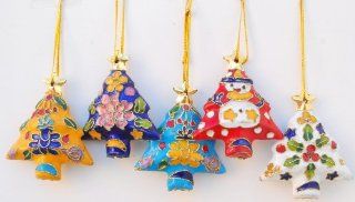 Christmas Tree Cloisonne Ornament   In Various Colors : Decorative Hanging Ornaments : Everything Else