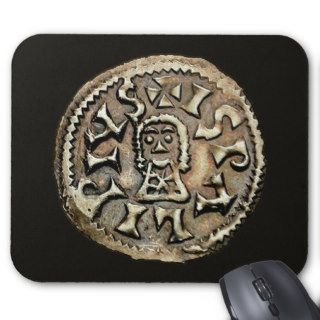 Visigoth Chindaswinth Gold Coin Reverse Mouse Mat
