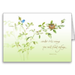 Under His wings/Encouragement/Sympathy Cards