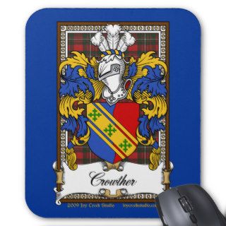 Crowther Family Crest Mouse Pads