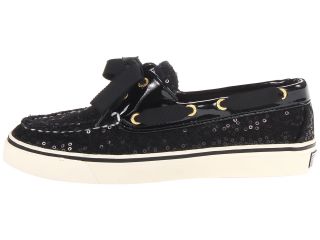 Sperry Top Sider Bahama 2 Eye Black Wool Sequins/Patent