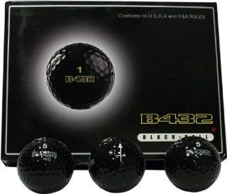 B432 Black Golf Ball (1 Dozen) : Trick And Novelty Golf Balls : Sports & Outdoors
