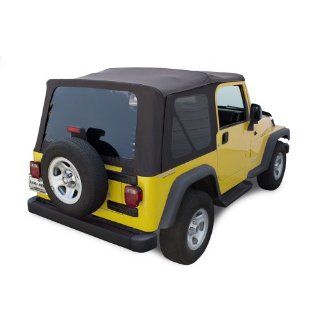 Sierra Offroad TJ 2003 06 Factory Style Soft Top with Tinted Windows, without Upper Doors Black Diamond: Automotive