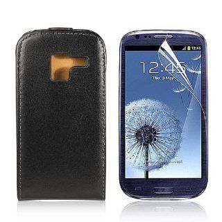 Flip Leather Case Skin For Samsung Galaxy Ace 2 i8160 + Screen Protector PC437B: Cell Phones & Accessories