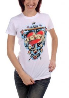 Parkway Drive   Womens Heart Tattoo T Shirt: Music Fan T Shirts: Clothing