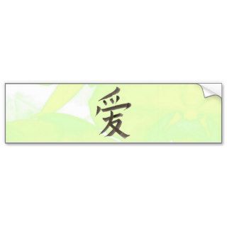 Chinese word for "love" bumper sticker