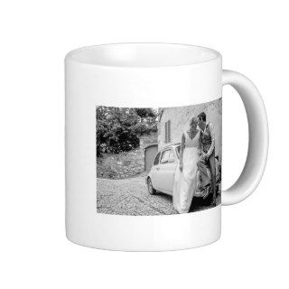 Fiat 500 in Italy, Classic wedding gifts Coffee Mugs
