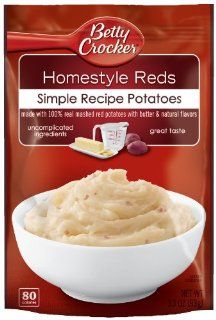 Betty Crocker Homestyle Reds, 100% Real Mashed Potatoes, 3.3 Ounce Packages (Pack of 8) : Grocery & Gourmet Food