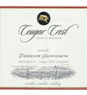 2008 Cougar Crest Cabernet Sauvignon Walla Walla Valley Cougar Hills Vineyard Estate 750 mL: Wine