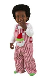 Mud Pie Baby Boys Overalls for Christmas (12 18 Months): Clothing